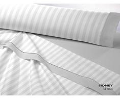 Franela Dart Sidney Juego de Cama, Algodón, Gris, 200x200x1 cm