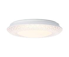 Brilliant lÃ¡mpara Netta LED aplique y plafÃ³n 40cm blanco / transparente |Â 1x 24W LED integrado, (1900lm, 3000K) |Â Escala A ++ a E |Â Ahorro de energÃ­a y durabilidad gracias al uso de LED