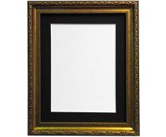 FRAMES BY POST Marco de Fotos, Estilo Shabby Chic, plÃ¡stico, Dorado, 30 x 30 cm Image Size 8 x 8 Inches