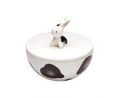 Goebel 66-874/12 - Figura decorativa de conejo con piel de vaca en caja (porcelana)