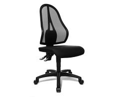 Topstar Open Point P Silla giratoria de Oficina, Polipropileno, poliÃ©ster, Negro, 58 x 48 x 111 cm