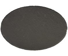 Rayher Plato pizarra redondo, 15 cm Ã¸, piedra natural, para decoraciÃ³n y manualidades, 56531000