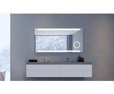 Espejo de baÃ±o LED Talos King con iluminaciÃ³n blanca cÃ¡lida - cortes de luz arriba y abajo - 120x60 cm