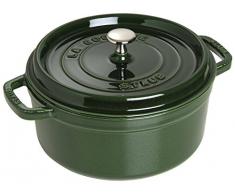 STAUB Cocotte Redonda, Hierro Fundido, Verde basilisco, 26 cm