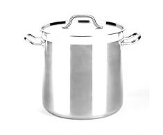 Vier 800-36 Olla Recta 36cm profesional, Acero Inoxidable 18/10