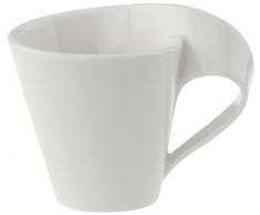 Villeroy & Boch 10-2525-1420 1025251420 Taza de Moca/Espresso de Onduladas Formas, 0.08 l, Porcelana, Blanco, 26x13.5x5.3000000000000007 cm