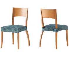 Pack de 2 Fundas de Asiento para silla modelo MEJICO, color VERDE, medida 40-50 cm ancho.