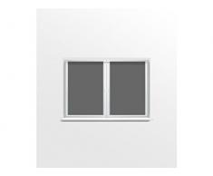 Soleil docre Par de Mini visillos 60x90 cm Panama Antracita