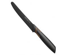 Fiskars Cuchillo para tomates, Diseño moderno, Hoja dentada, Longitud total: 25 cm, Acero de calidad/Plástico, Edge, 1003092