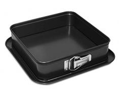 Guardini, LÃ­nea Gardenia, Molde desmontable cuadrado, 24x24cm. Material: Acero con revestimiento antiadherente, Color negro