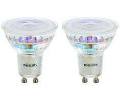 Philips - Bombilla LED Spot Foco 50W, GU10, 36 Grados Apertura, Luz Blanca CÃ¡lida, No Regulable, Pack de 2 Unidades