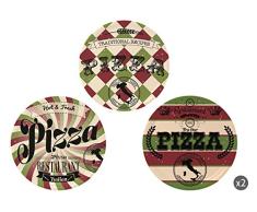 Enjoy Home Set Plato Para Pizza 6 Uds. Little Italy