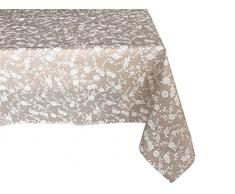 Textiles el Cid Sicilia - Mantel Resinado Antimanchas, Algodón-Poliéster, Beige, 135 x 200 cm