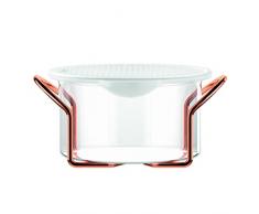 Bodum - K11711-18 - Hot Pot Set - Fuente de Horno con Tapa de Silicona - 1,0 l - Color Cobre