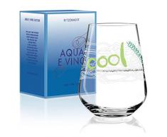 Ritzenhoff Aqua e Vino 3380006 - Copa de vino, cristal, color blanco mate, verde