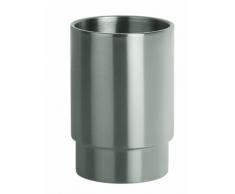 Spirella Ã6,5 x 9,5 cm, Gris colección Nyo, Portacepillos de Dientes, Acero Inoxidable