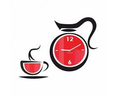 FLEXISTYLE Reloj de Pared de Cocina Gusto silencioso, Vidrio acrÃ­lico, Hecho en UE