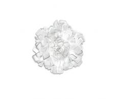 Slamp Clizia 78 - Lámpara de pared/techo E27, color blanco, diámetro 78 cm, altura 25 cm, altura máx. 165 cm