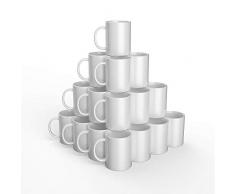 Cricut Cerámica-Tinta Taza en blanco, 15 onzas/425 ml quilates Tazas 425ml (15oz) vasos de sublimación usar Mug Press Infusible Ink, 36 Unidad (Paquete de 1)