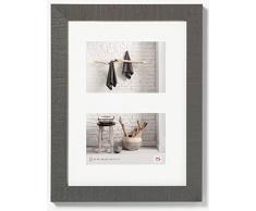 Walther, Home, Marco Multifoto De Madera Para 2 Fotos, HO218D, 29.8 x 39.9 cm, Gris