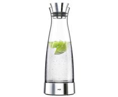 Emsa Flow Classic 515668 Jarra con EstaciÃ³n De Enfriamiento, 1 L, Cristal/Acero Inoxidable, Plateado/Transparente