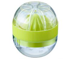Westmark PequeÃ±o Exprimidor de cÃ­tricos con recipiente y tapa, DiÃ¡metro: 7,2 cm, Capacidad: 50 ml, PlÃ¡stico, Fresh and Fruity, Transparente/verde, 30932280