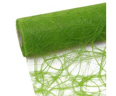 sizoweb Mesa Banda - Rollo de 25 + 100 Deko Corazones Gratis (20 cm Ancho, en Verde Manzana)