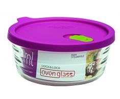 Lock & Lock LLG771 Horno de vidrio para microondas y horno, vidrio, transparente, Ã158 Ã 64mm, 630ml