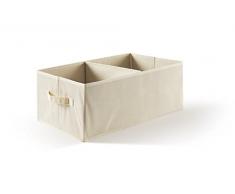 Più EasyBox Organizador Cajón TNT, Tela, Crudo, 30.0 x 50.0 X 20.0 cm