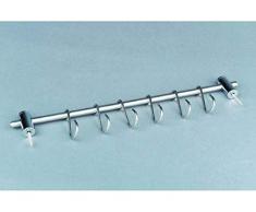 IBILI 764550 - Barra Soporte Pared 50 Cms. (10 Ganchos)