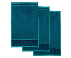 MÃ¶ve Bamboo Luxe Juego de 3 Toallas de Invitados, Lago Profundo, 30 x 50 cm