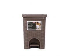 Stefanplast 2075921 Elegancia Papelera Paloma Gris de plÃ¡stico de 21 x 21 x 28 cm