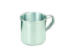 IBILI Vaso CILINDRICO 8 CMS, Aluminio, Plateado, 1 Unidad (Paquete de 1)