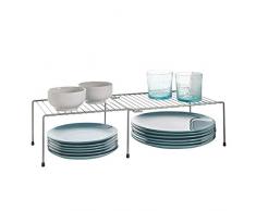 Metaltex Adapto Estante Extensible, Plata, 57/33x24x15