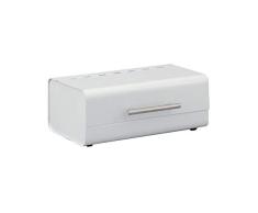 Zeller 27345 Panera, Metal, Blanco, 36x23x14 cm