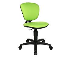 Topstar High Kid Silla giratoria Infantil, Tela, Verde, 40 x 43 x 90 cm
