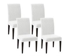 SU SUBRTEX Fundas elÃ¡sticas para sillas de Comedor para sillas de Comedor, Fundas para sillas de Jacquard, Fundas extraÃ­bles Lavables y Cortas para sillas de Comedor para Fiesta/Boda