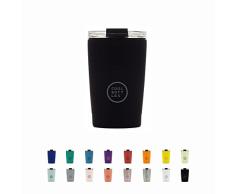 Cool Bottles - Tumbler - Vaso Térmico de Acero Inoxidable - 330 ml - Mono Black - Taza de Café - Altura 14 cm - Bebidas FrÃas 10 horas y Calientes 5 horas - Tapa Hermética - Libre de BPA