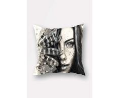 Lulu Home - Funda de Almohada, Multicolor, 45 x 45 cm