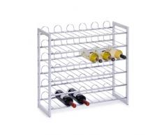 Zeller 27360 Botellero, Metal, Blanco, 68x26.5x63 cm
