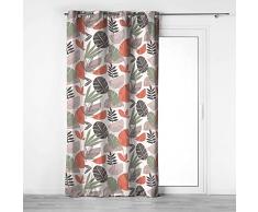 Douceur dIntérieur Algodón Interior, Cortina con Ojales 140 X 240 Cm Algodón Impreso Bianca, 100% Algodón