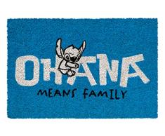 Felpudo Stitch - Felpudo entrada casa originales 43 x 60 cm - Alfombra entrada casa exterior antideslizante - Fabricado en fibra de coco - Felpudo Disney - Productos con licencia oficial