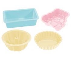 Zenker Zender Mini Hornear, Molde para repostería, Aleatorios: Rosa/Celeste/Crema, 23x13cm