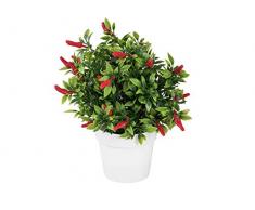 Europalms 82506432 Chili en jarrón, Multicolor, Talla única