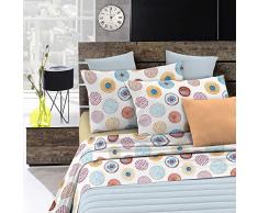 Italian Bed Linen sà bana de Cama de fantasÃa en Microfibra Impresa, Circle, Doble Pequeño