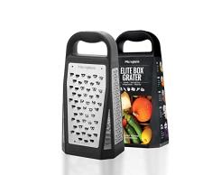 Microplane Box Elite Rallador, Acero Inoxidable, Negro, 27x13.9x9.5 cm