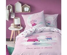 Peppa Pig Dream - Juego de Cama, con Funda nÃ³rdica (140Â x 200 cm) + Funda de Almohada (63Â x 63 cm), 100% algodÃ³n