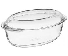 Pyrex Cazuela Oval 3,0L con Tapa Classic Vidrio, 6.42 cm