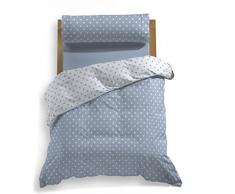 Funda NÃ³rdica Kiri Juego de Cama, AlgodÃ³n-PoliÃ©ster, Azul, 150x200x27 cm