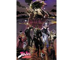GB eye Ltd Maxi Póster, JoJos Bizarre Adventure Group, Multicolor, 61 x 91,5 cm, Varios Colores, 61x91.5cm